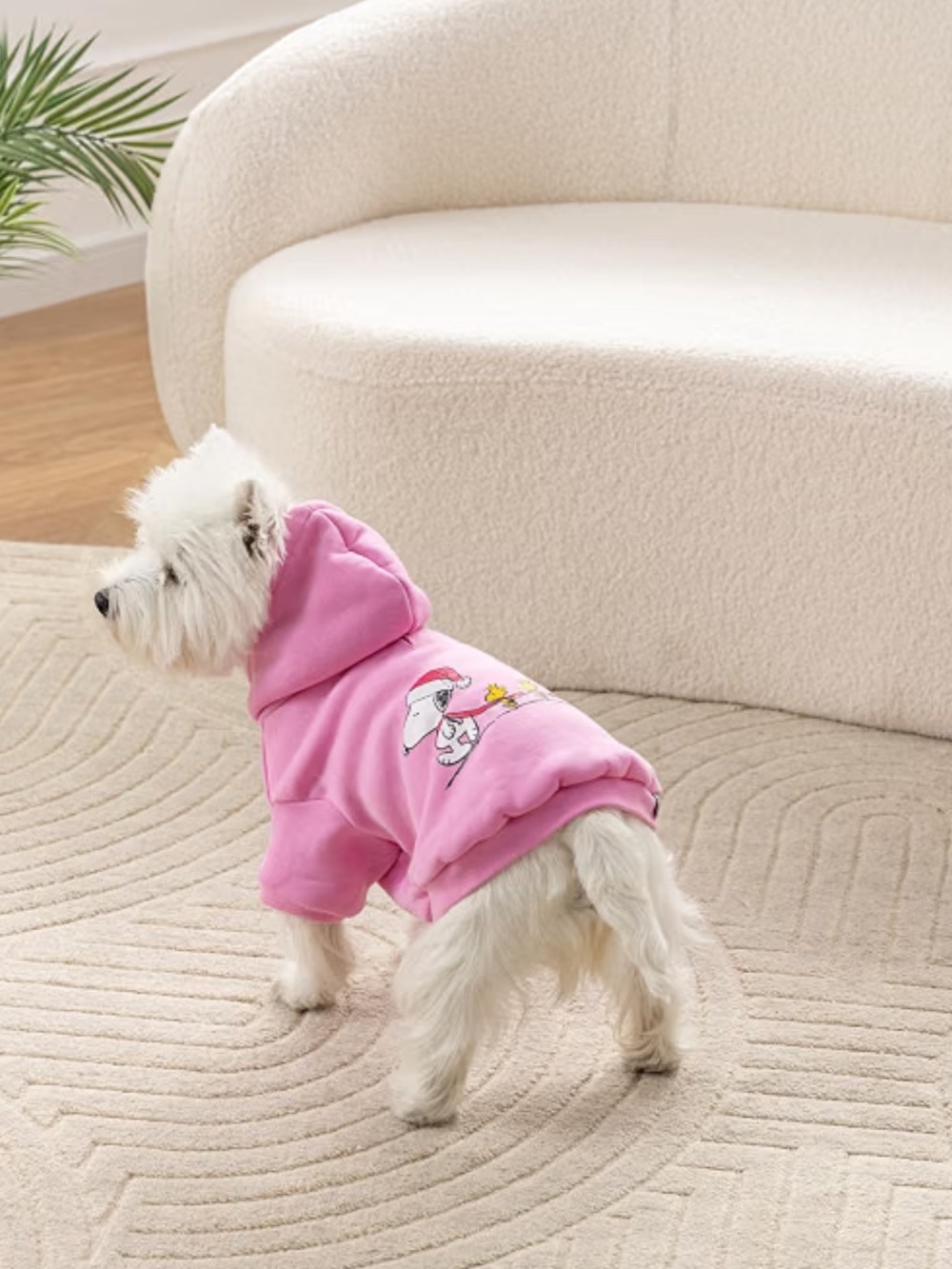 Berkshire Peanuts Size Small Snoopy & Woodstock Pink Dog Sweatshirt